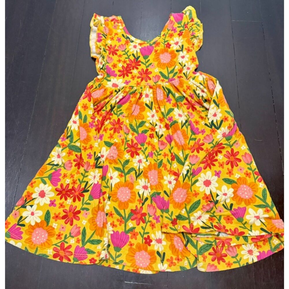 Little Sleepies Play floral dress with matching headband